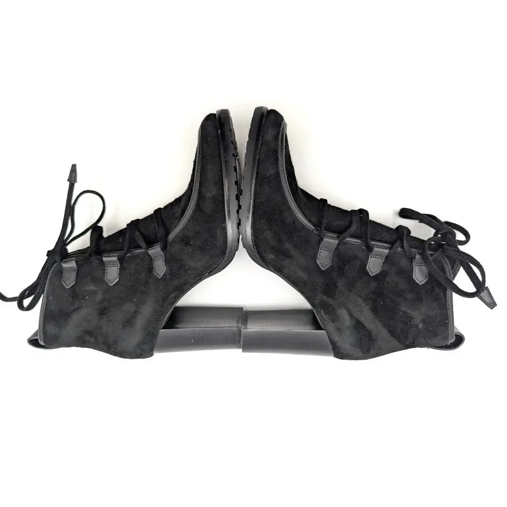 Lauren Ralph Lauren Mabel Lace-Up Dress Booties Women's Black Size US5.5 EU36